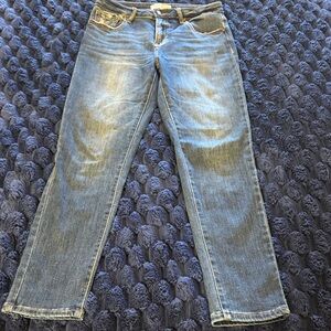 Risen Classic Blue Women's Straight Leg Jeans